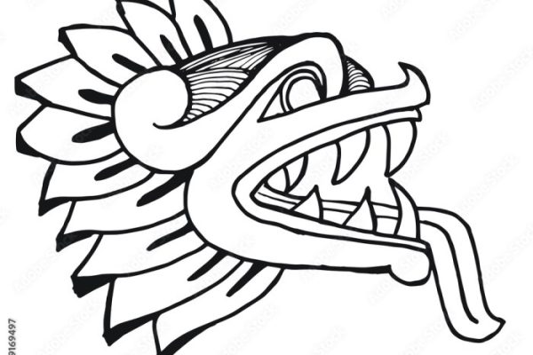 Aztec easy clipart drawing