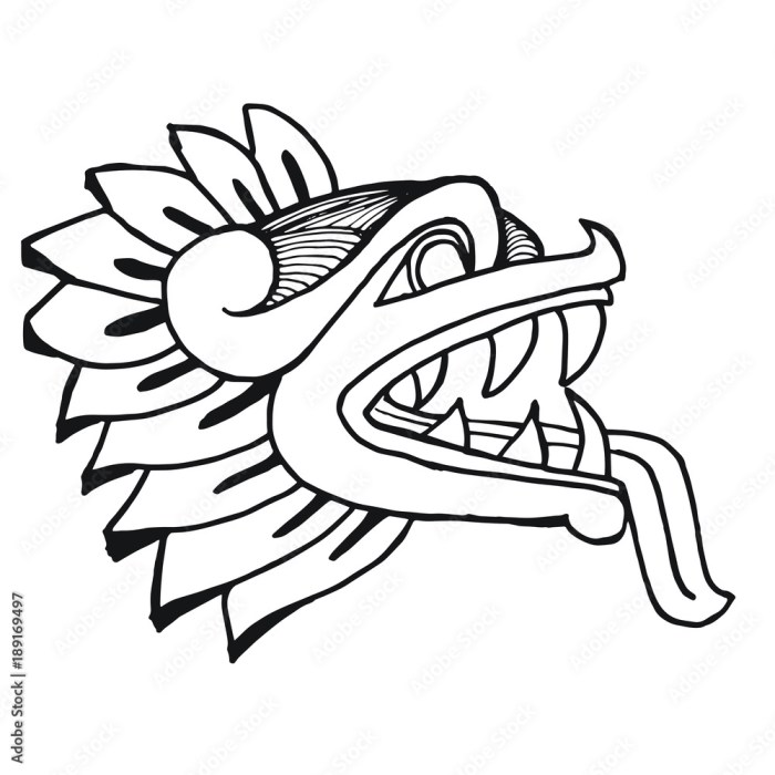 Aztec easy clipart drawing