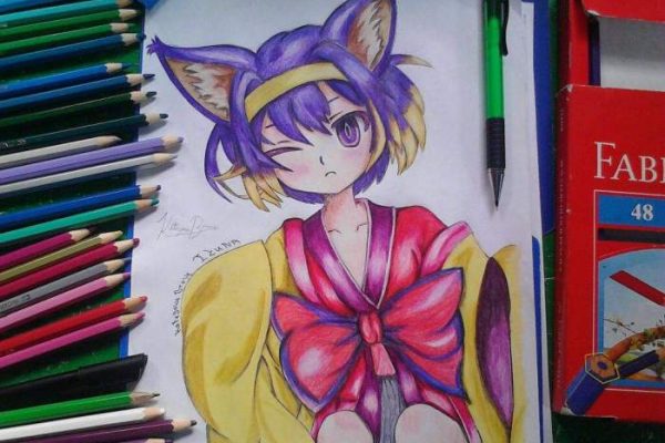 Coloring anime with prismacolor pencils