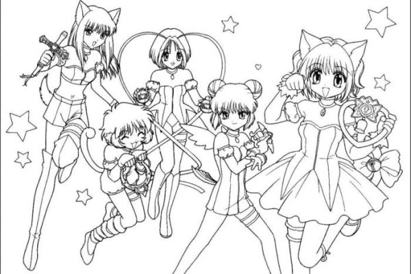 Free anime coloring pages pdf