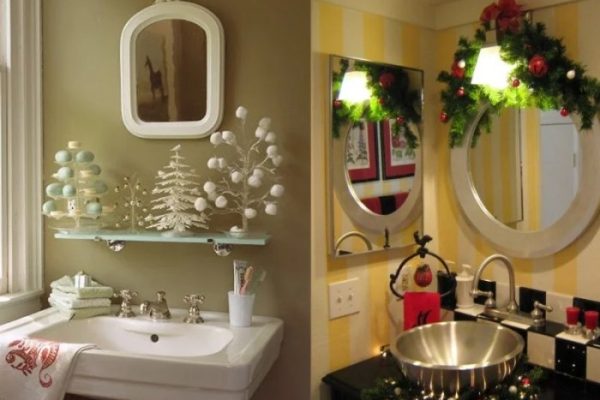 Xmas decor for bathroom