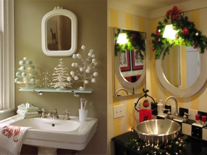 Xmas decor for bathroom