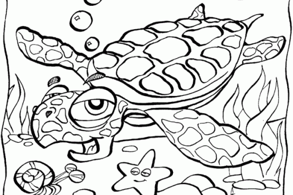 Free coloring pages ocean animals