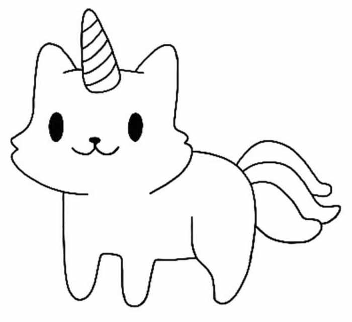 Cute kawaii coloring pages animals as unicorns