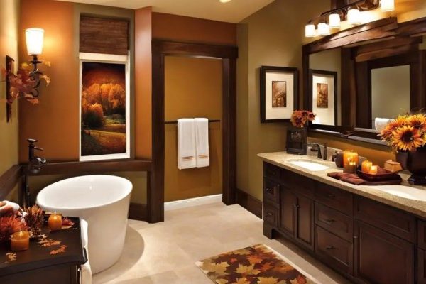 Fall decor for bathrooms