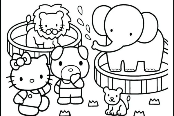 Cute coloring pictures printable kids animal