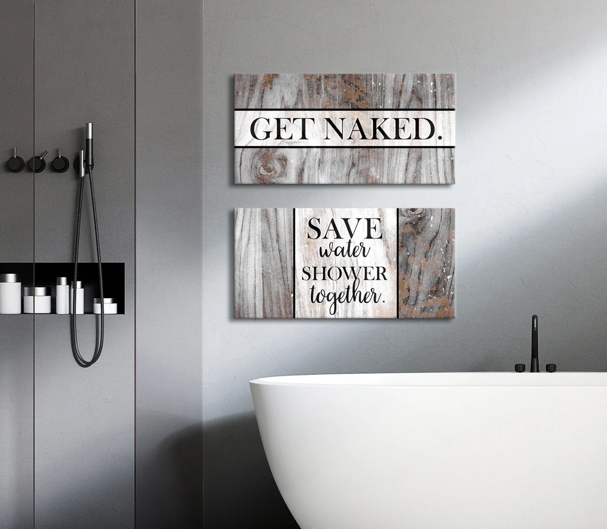 Bathroom wall art and decor