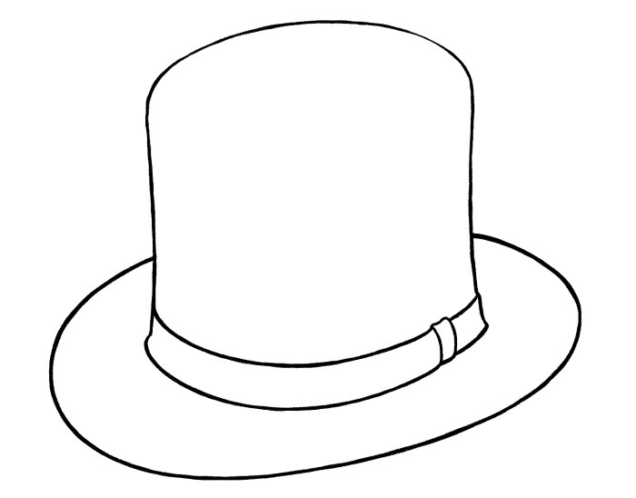 Hat with hans drawing easy