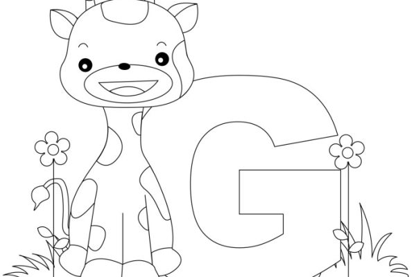 Animal alphabet coloring pages l