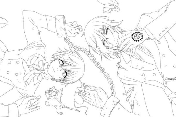 Black butler anime coloring pages