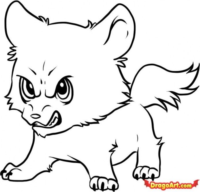 Cute animals pictures for coloring wolf