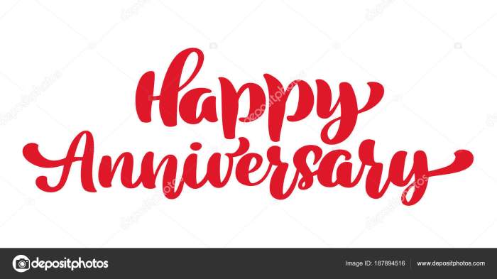 Easy anniversary drawing in bubble letters