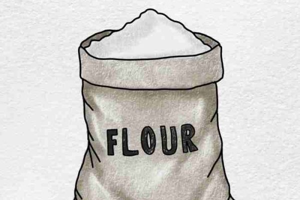 Flour drawing easy colorful