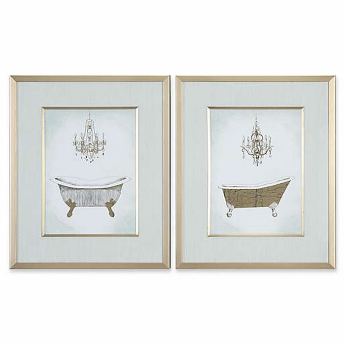 Gold wall decor for bathroom