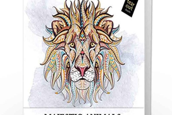 Majestic animals coloring book