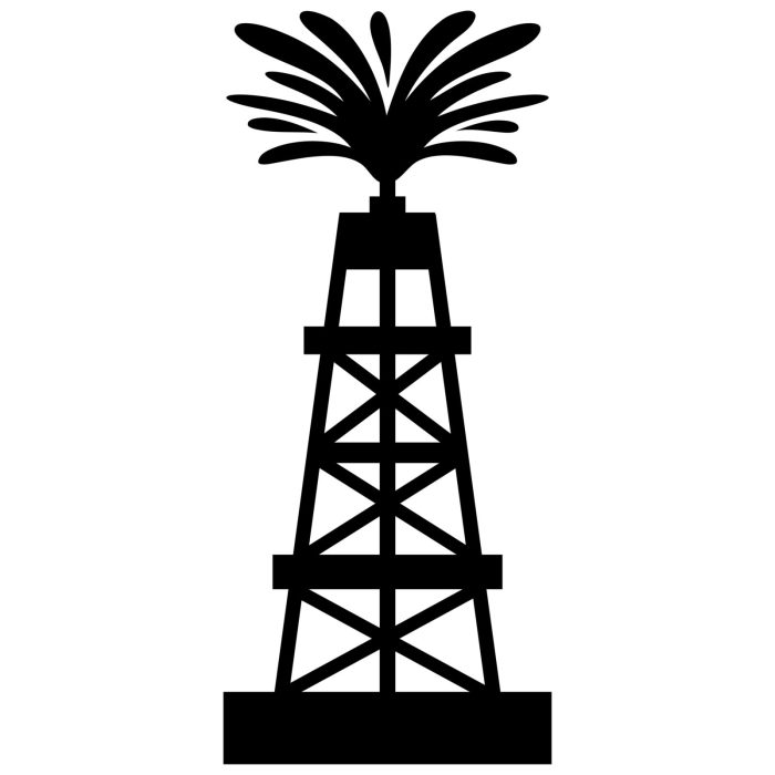 Easy drawing oil wells