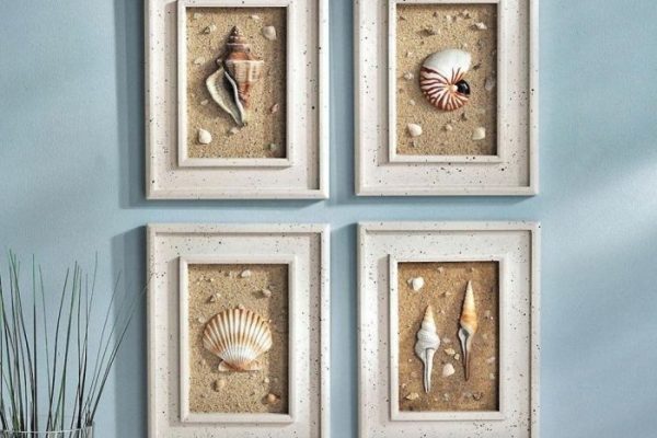 Beach wall decor for bathroom