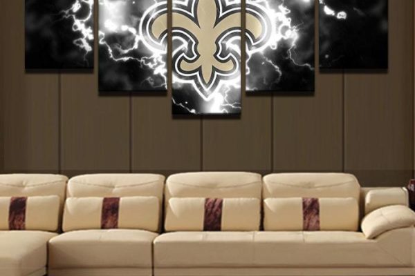 New orleans saints bathroom decor