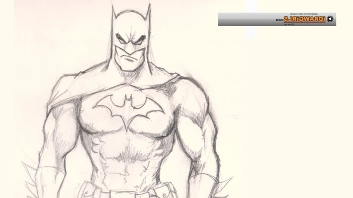 Batman and siderma drawing easy