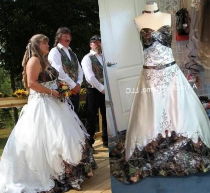 Camo wedding dresses plus size