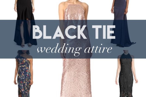 Dresses for black tie wedding guest