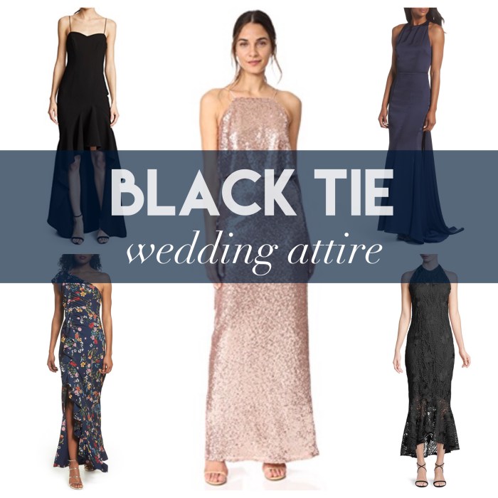 Dresses for black tie wedding guest