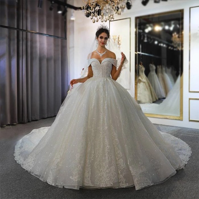 Biggest princess wedding dress