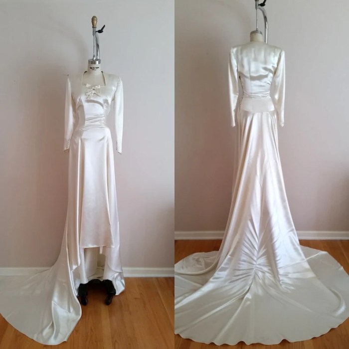 Vintage silk wedding dresses