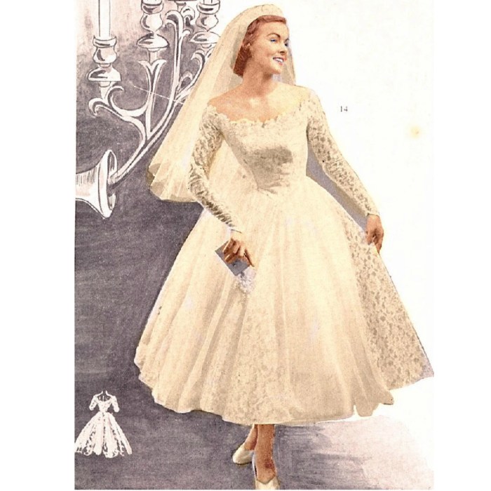 Wedding dress 1950 inspired