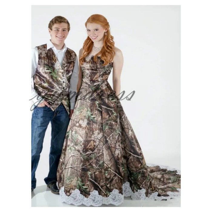 Camo wedding dresses plus size