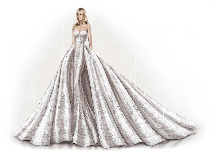 Wedding dress evening dress